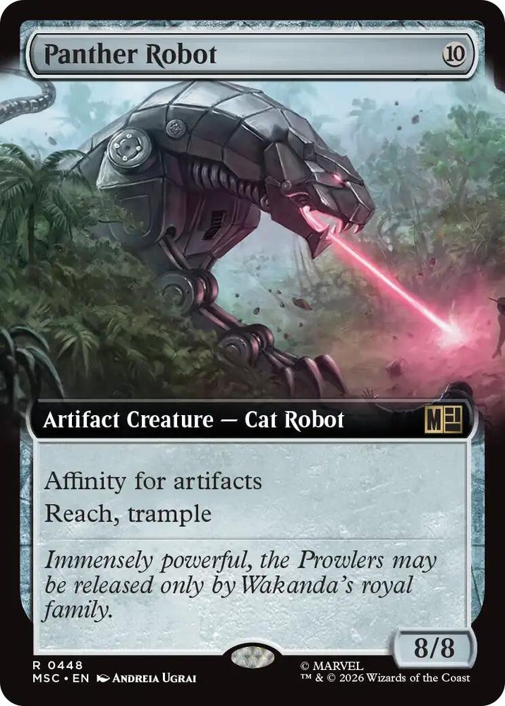 Image for Panther Robot (Extended Art) (448) (MSC) - Magic: The Gathering