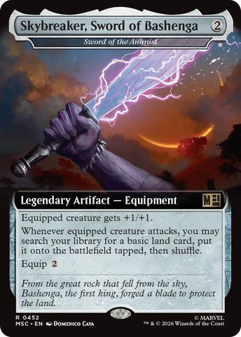 Image for Skybreaker, Sword of Bashenga - Sword of the Animist (Extended Art) (452) (MSC) - Magic: The Gathering
