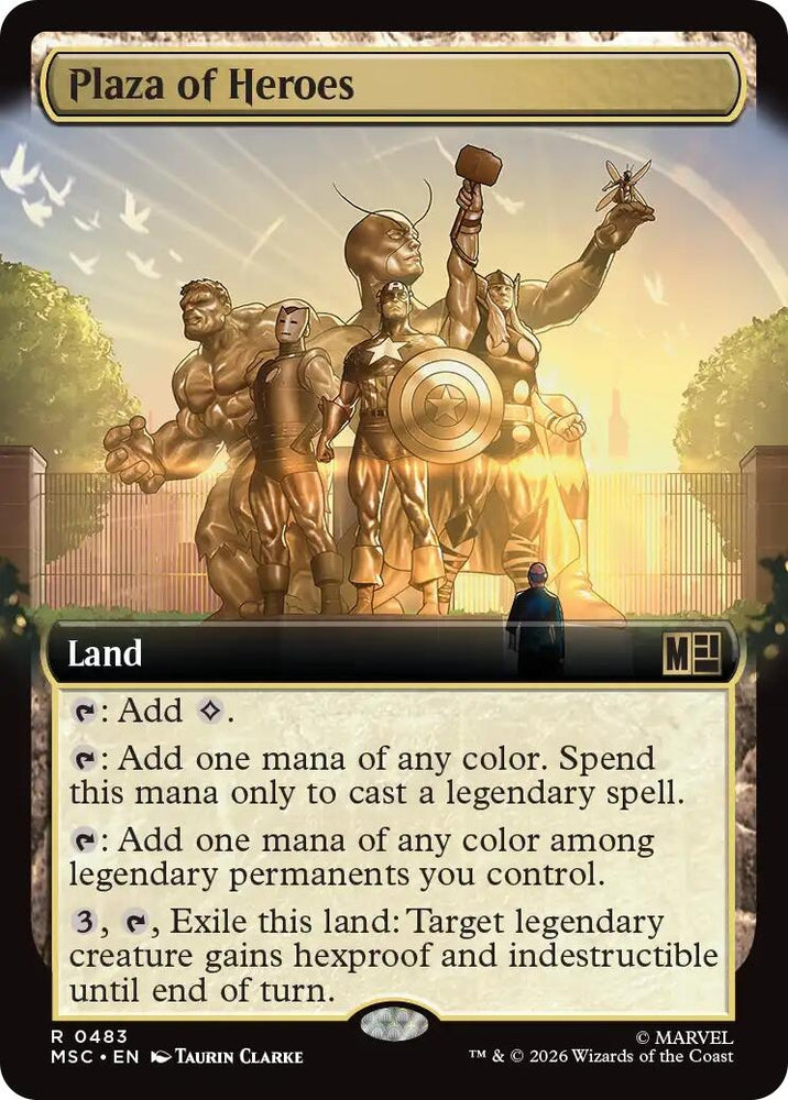 Image for Plaza of Heroes (Extended Art) (483) (MSC) - Magic: The Gathering
