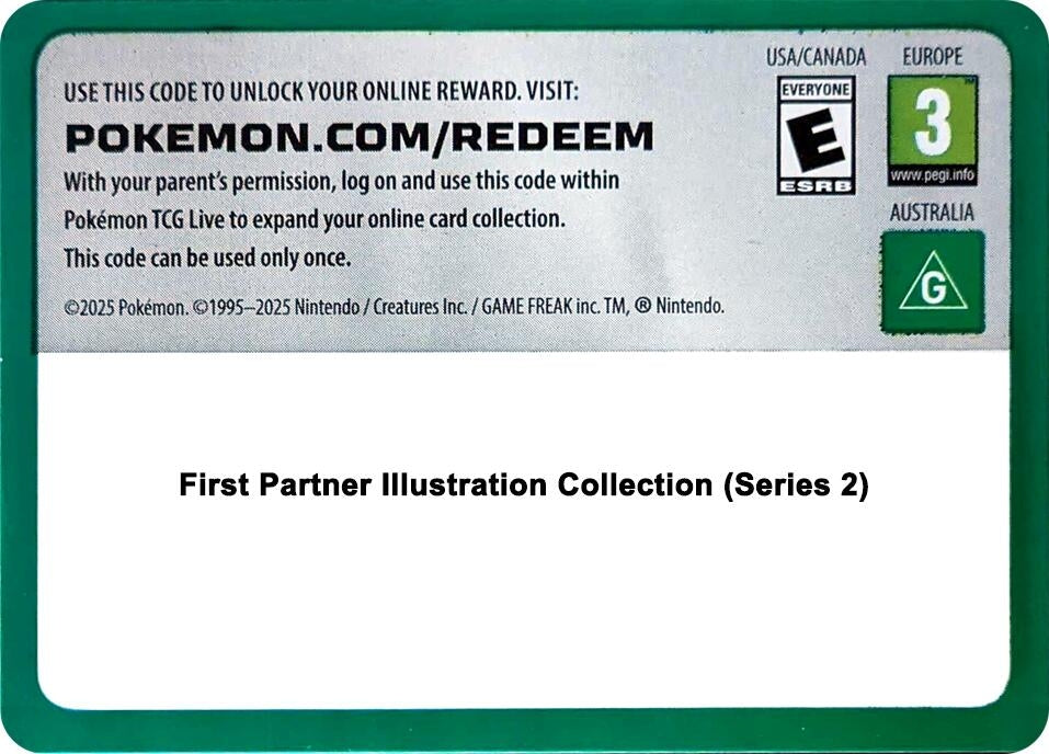 Image for Code Card - First Partner Illustration Collection (Series 2) - Pokemon