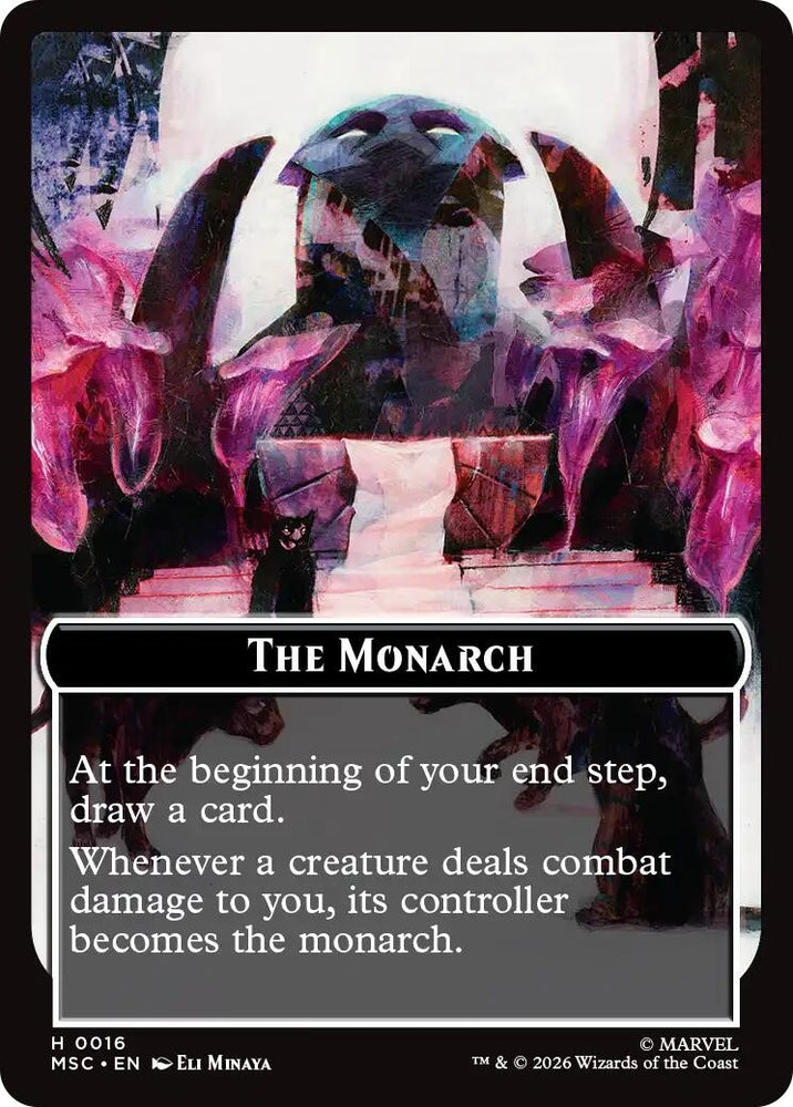 Image for The Monarch (0016) // Vibranium (0015) Double-Sided Token (16 // 15) (MSC) - Magic: The Gathering