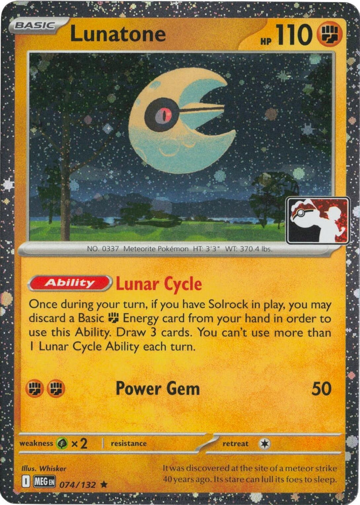 Image for Lunatone - 074/132 (Cosmos Holo) (074/132) - Pokemon