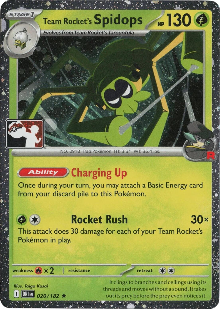 Image for Team Rocket's Spidops - 020/182 (Cosmos Holo) (020/182) - Pokemon