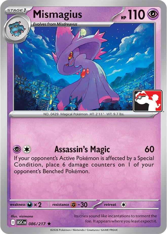 Image for Mismagius (086/217) - Pokemon