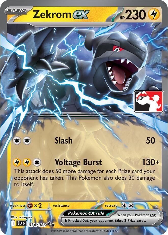 Image for Zekrom ex - 034/086 (Right Stamp) (034/086) - Pokemon