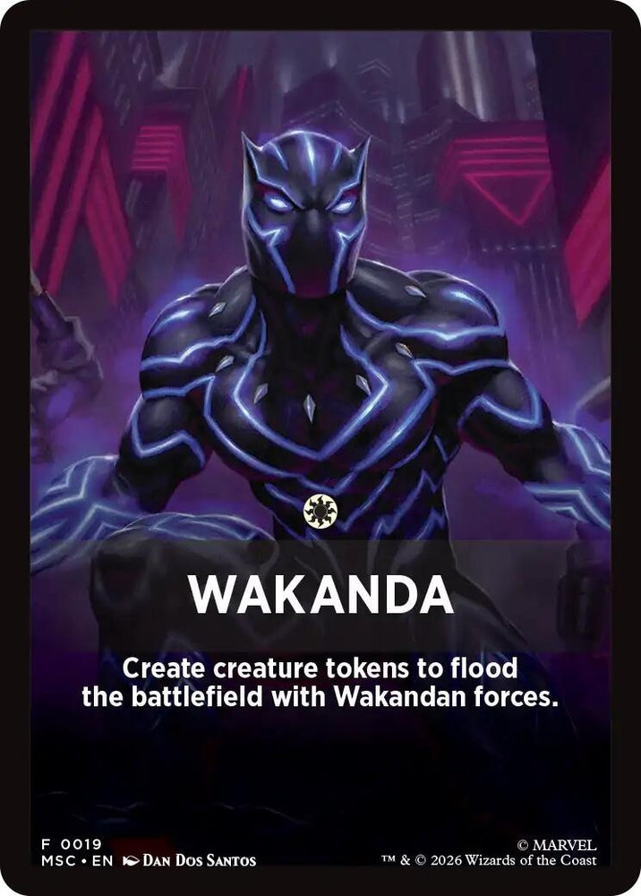 Image for Wakanda Theme Card (19) (MSC) - Magic: The Gathering