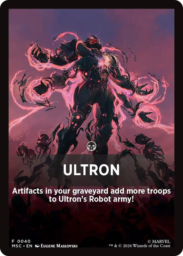 Image for Ultron Theme Card (40) (MSC) - Magic: The Gathering