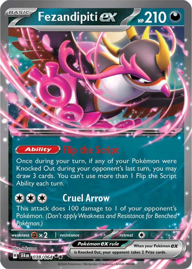 Image for Fezandipiti ex - 038/064 (Starless Holo) (038/064) (PR) - Pokemon
