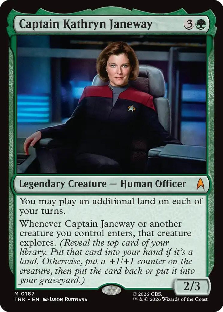 Image for Captain Kathryn Janeway (187) (TRK) - Magic: The Gathering