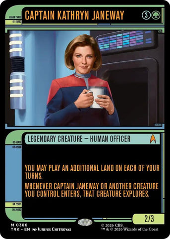 Image for Captain Kathryn Janeway (Showcase) (386) (TRK) - Magic: The Gathering