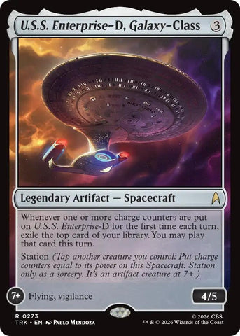 Image for U.S.S. Enterprise-D, Galaxy-Class (273) (TRK) - Magic: The Gathering