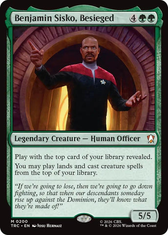 Image for Benjamin Sisko, Besieged (200) (TRC) - Magic: The Gathering