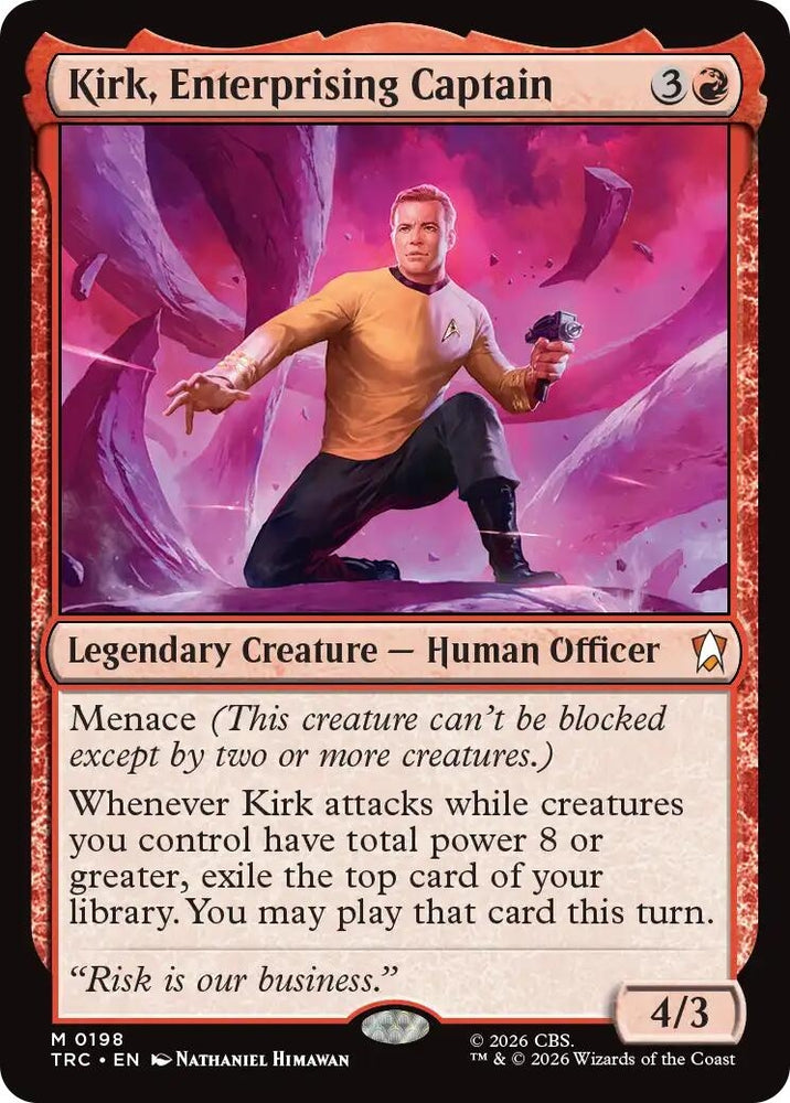 Image for Kirk, Enterprising Captain (198) (TRC) - Magic: The Gathering