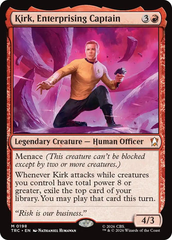 Image for Kirk, Enterprising Captain (198) (TRC) - Magic: The Gathering