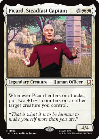 Image for Picard, Steadfast Captain (193) (TRC) - Magic: The Gathering