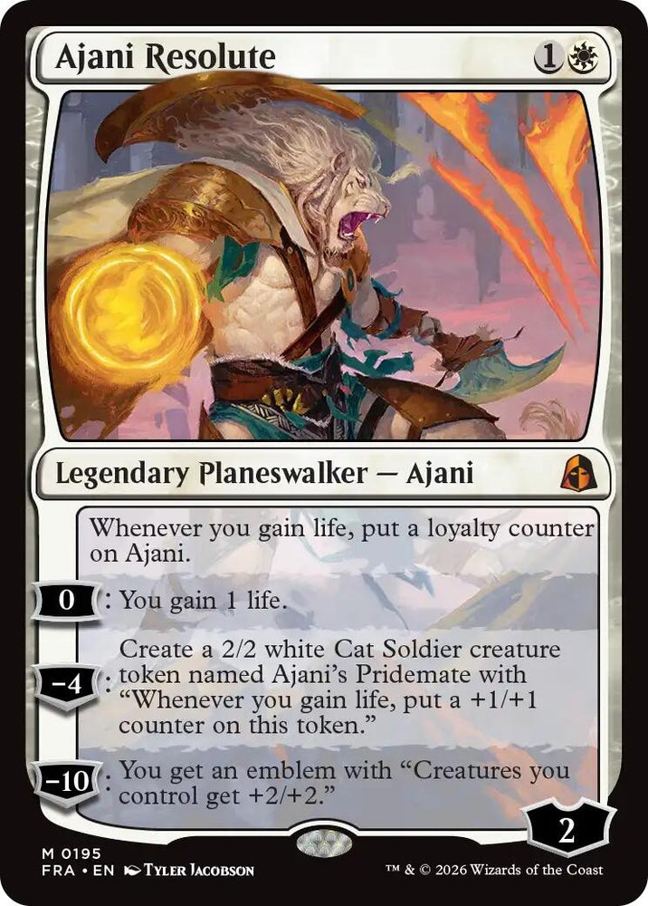 Image for Ajani Resolute (195) (FRA) - Magic: The Gathering