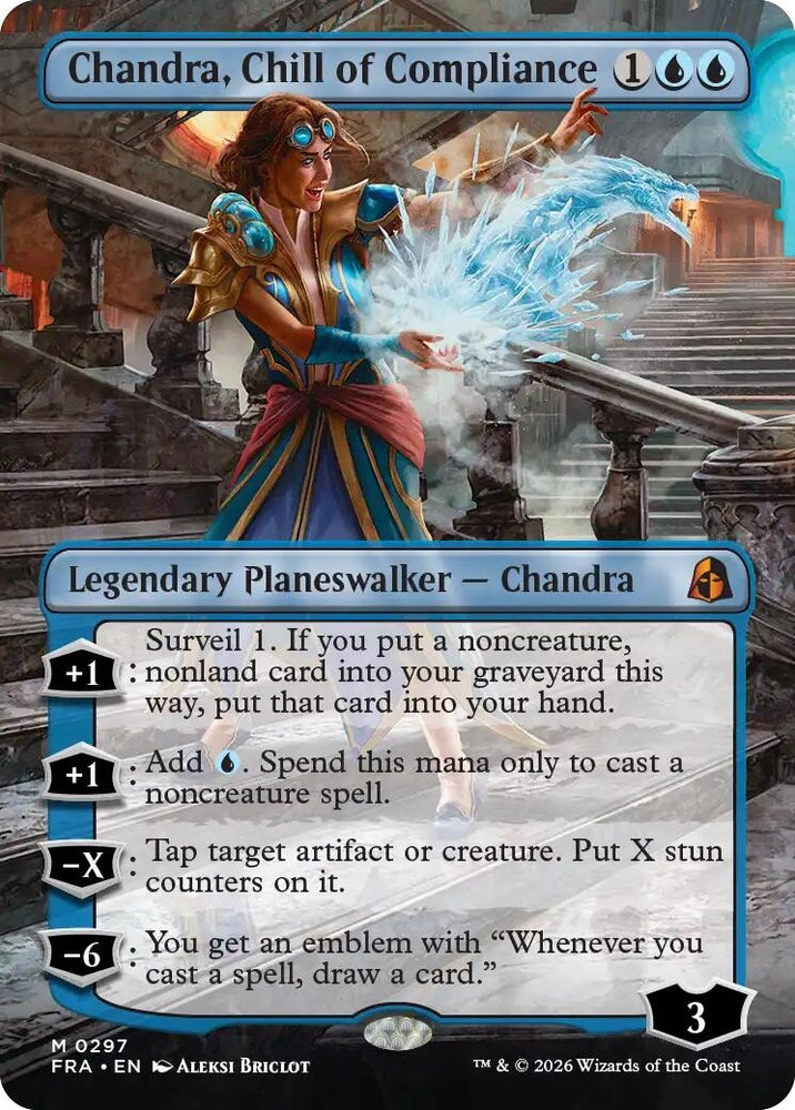 Image for Chandra, Chill of Compliance (Borderless) (297) (FRA) - Magic: The Gathering