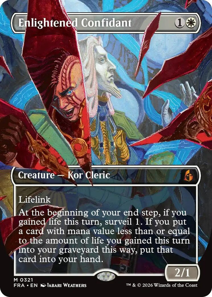 Image for Enlightened Confidant (Borderless) (0321) (321) (FRA) - Magic: The Gathering