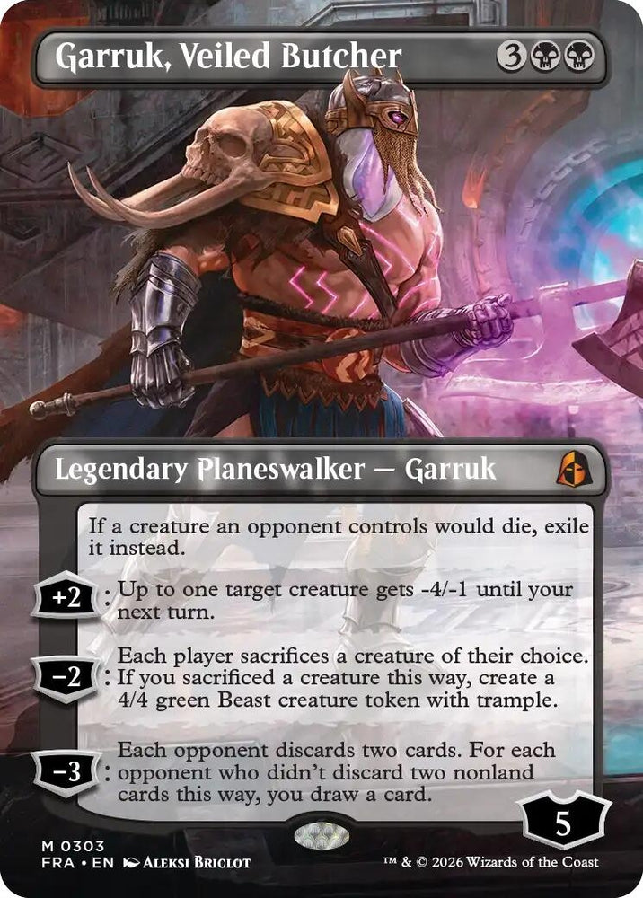 Image for Garruk, Veiled Butcher (Borderless) (303) (FRA) - Magic: The Gathering