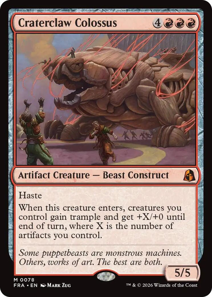 Image for Craterclaw Colossus (78) (FRA) - Magic: The Gathering