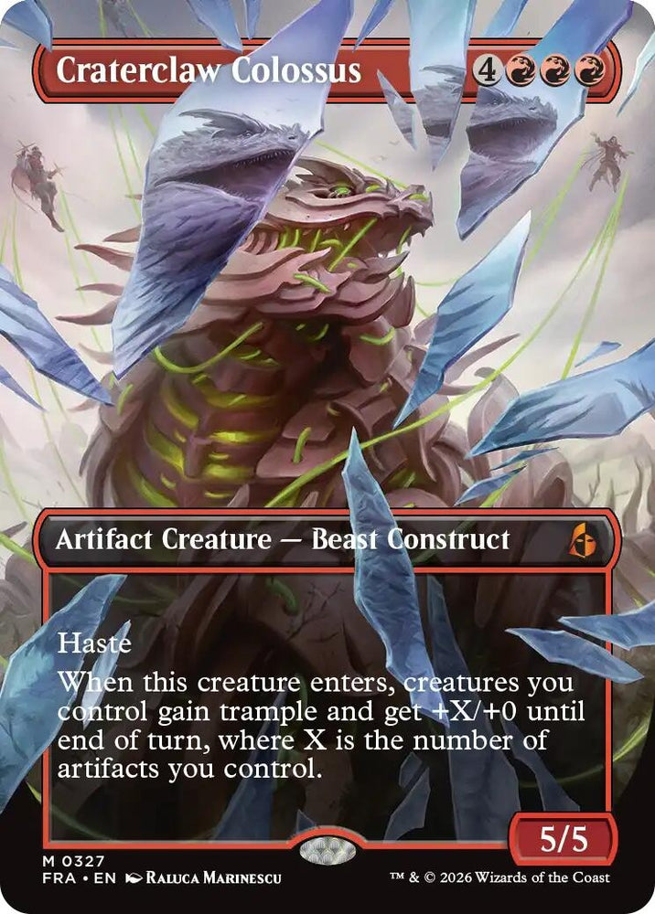 Image for Craterclaw Colossus (Borderless) (0327) (327) (FRA) - Magic: The Gathering