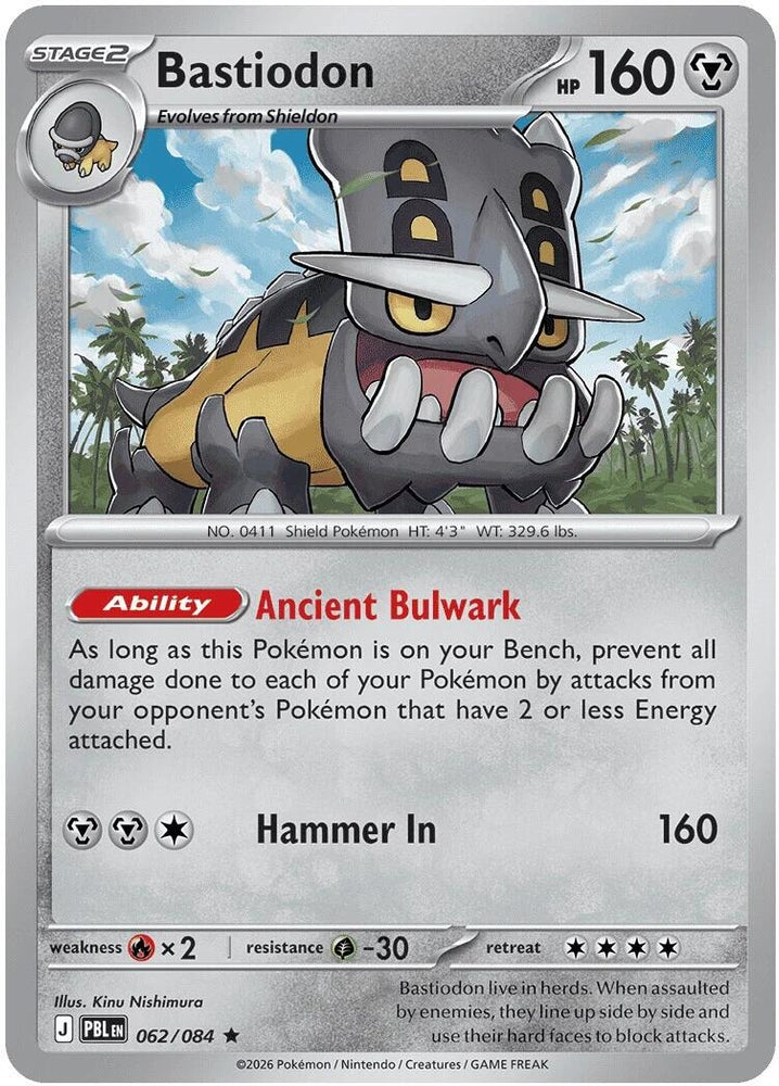 Image for Bastiodon - 062/084 (Non-Holo) (062/084) (PR) - Pokemon