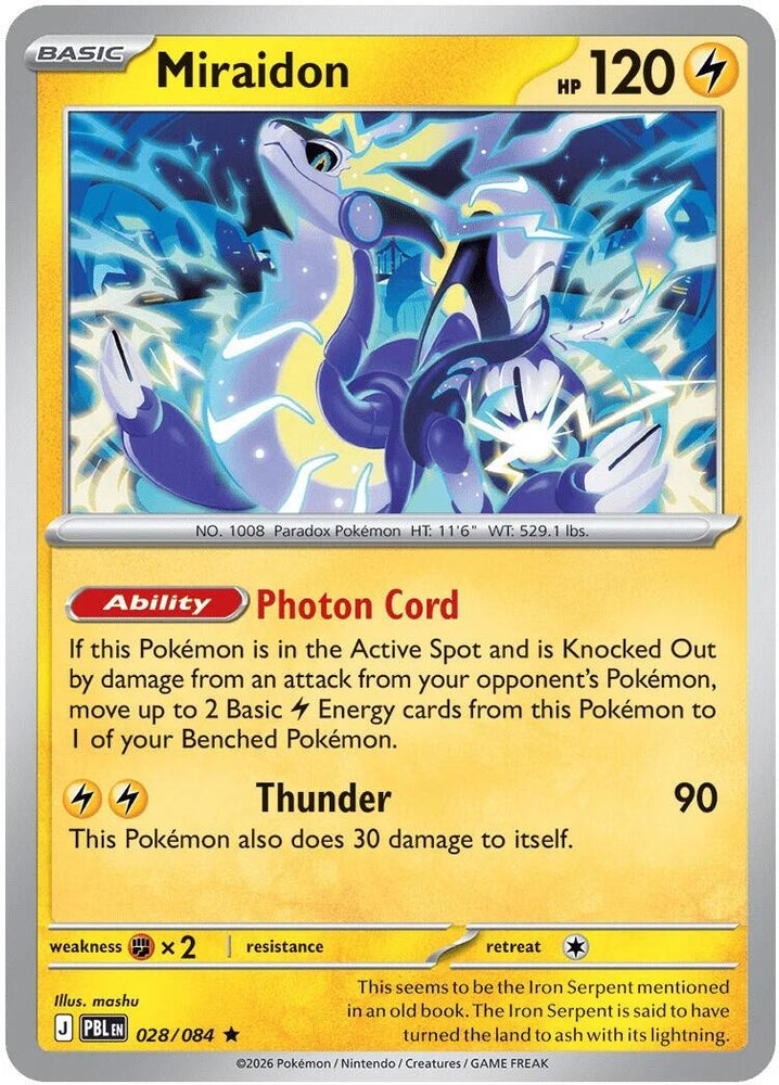 Image for Miraidon - 028/084 (Non-Holo) (028/084) (PR) - Pokemon