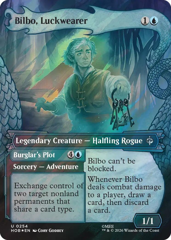 Image for Bilbo, Luckwearer (Showcase) (Surge Foil) (254) (HOB) - Magic: The Gathering