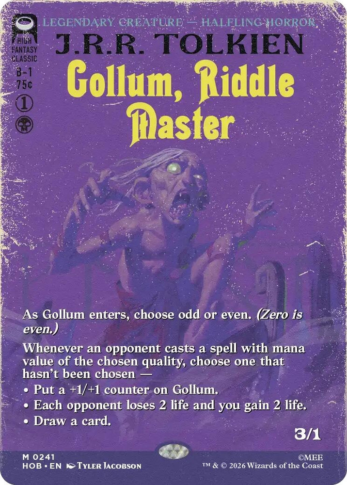 Image for Gollum, Riddle Master (Borderless) (241) (HOB) - Magic: The Gathering