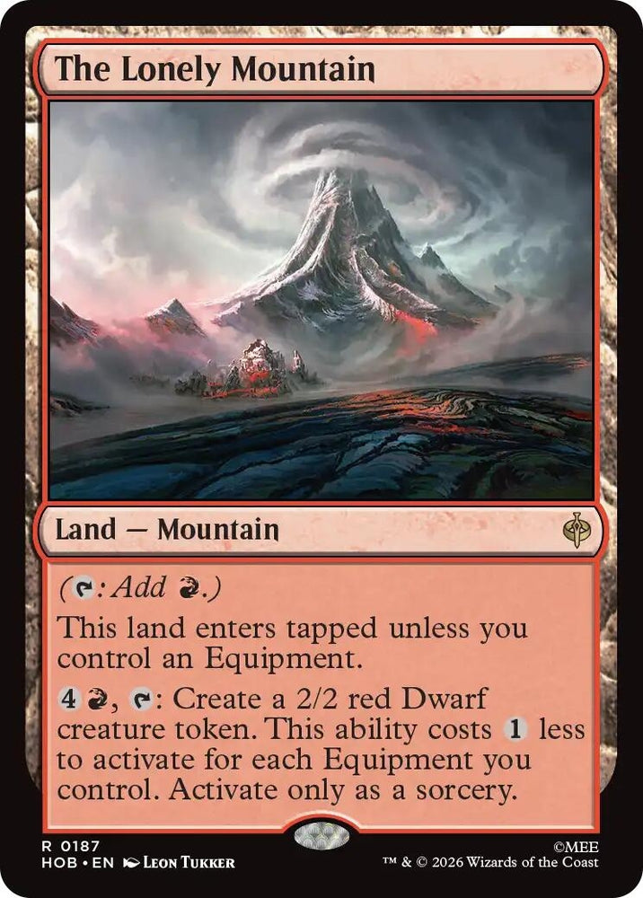 Image for The Lonely Mountain (187) (HOB) - Magic: The Gathering