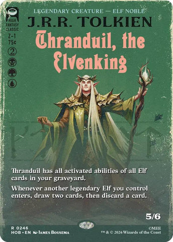 Image for Thranduil, the Elvenking (Borderless) (246) (HOB) - Magic: The Gathering