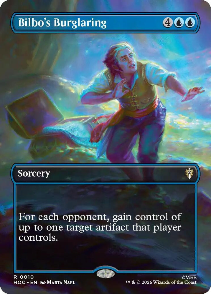 Image for Bilbo's Burglaring (Borderless) (10) (HOC) - Magic: The Gathering