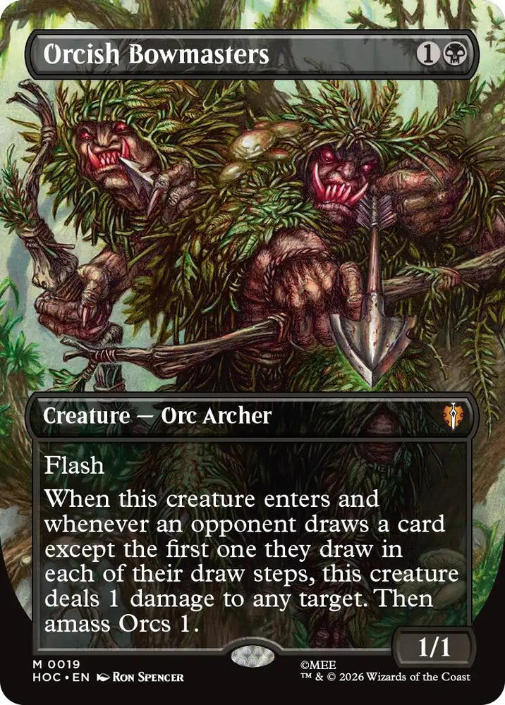 Image for Orcish Bowmasters (Borderless) (19) (HOC) - Magic: The Gathering