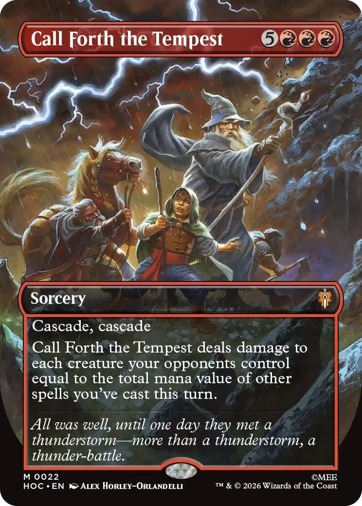 Image for Call Forth the Tempest (Borderless) (22) (HOC) - Magic: The Gathering