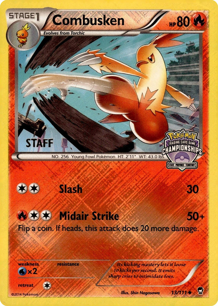 Image for Combusken - 13/111 (State Championships) [Staff] (13/111) (PR) - Pokemon