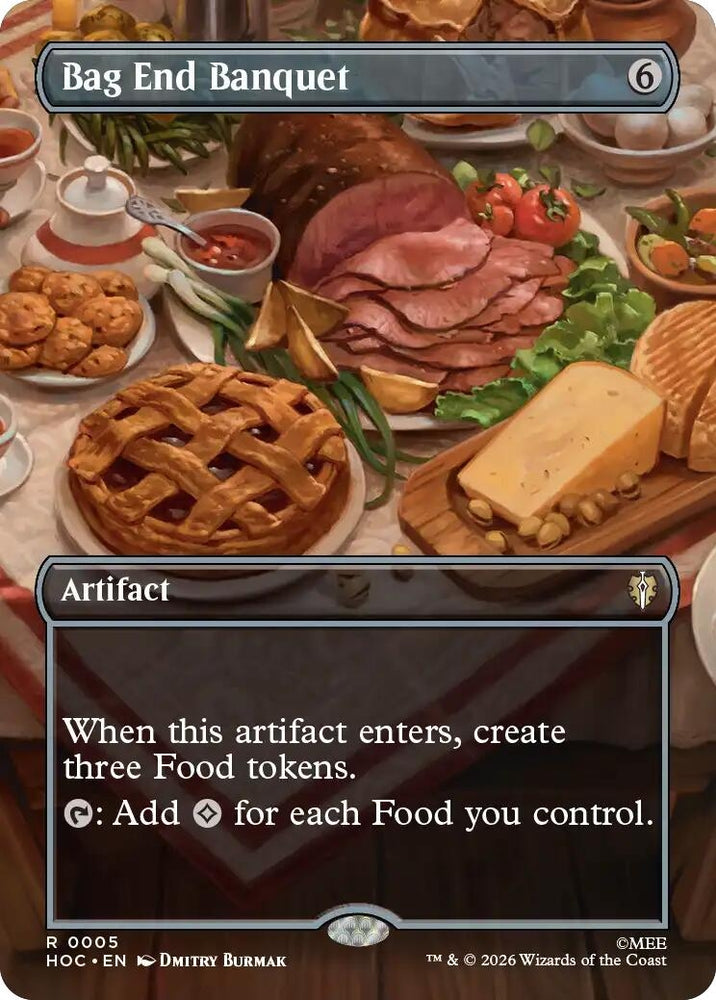 Image for Bag End Banquet (Borderless) (5) (HOC) - Magic: The Gathering