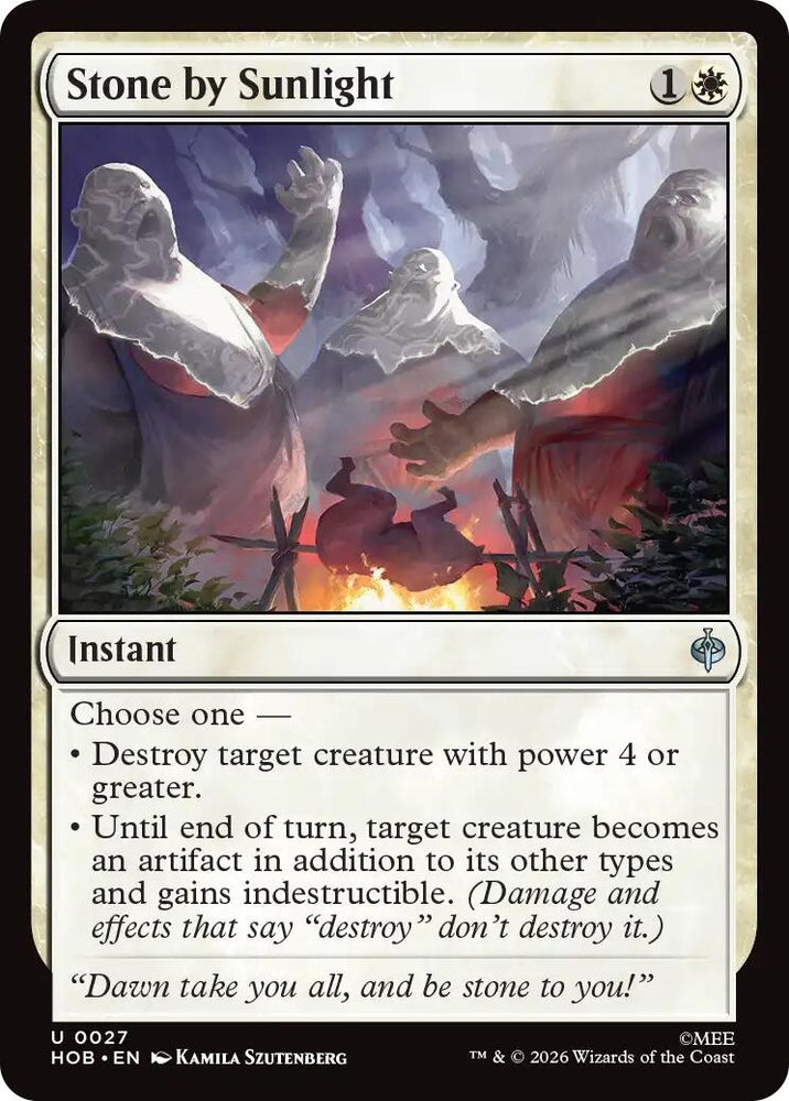 Image for Stone by Sunlight (27) (HOB) - Magic: The Gathering