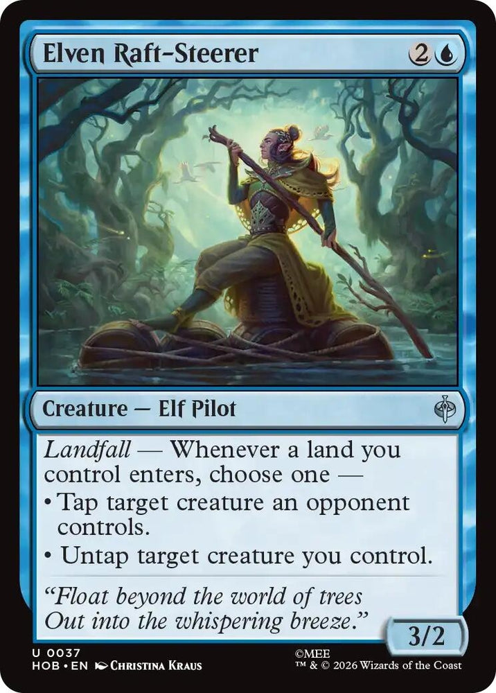 Image for Elven Raft-Steerer (37) (HOB) - Magic: The Gathering