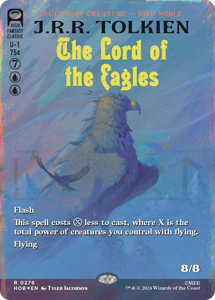 Image for The Lord of the Eagles (Borderless) (Surge Foil) (276) (HOB) - Magic: The Gathering