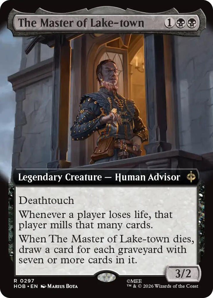 Image for The Master of Lake-town (Extended Art) (297) (HOB) - Magic: The Gathering