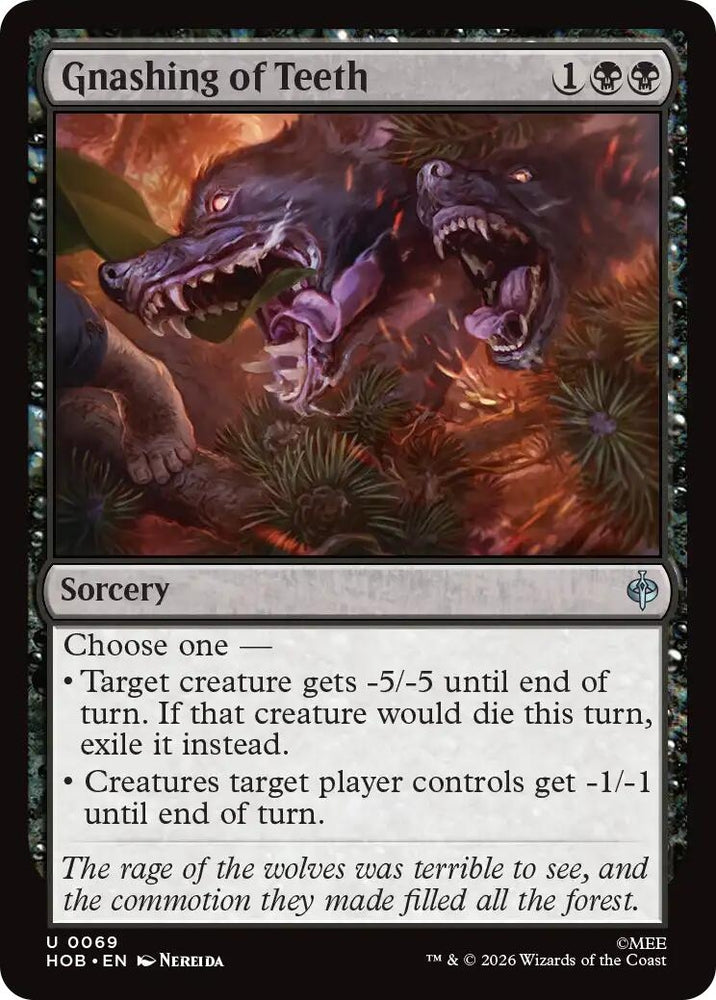 Image for Gnashing of Teeth (69) (HOB) - Magic: The Gathering