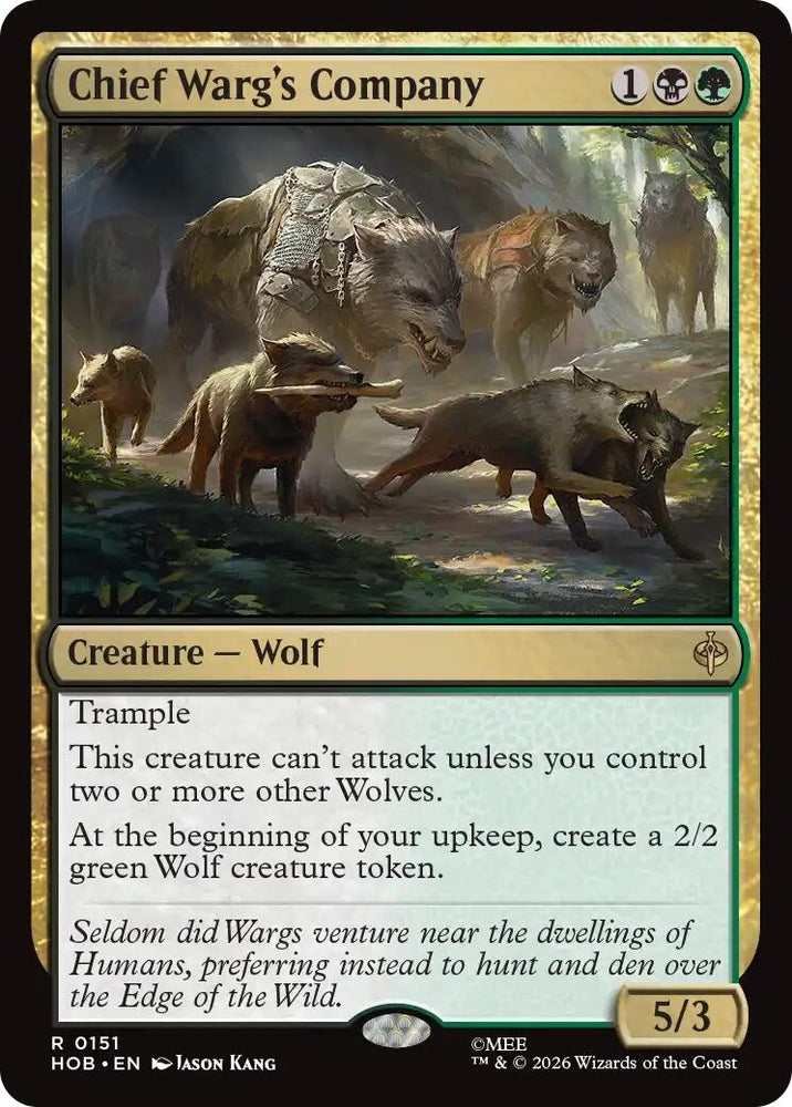 Image for Chief Warg's Company (151) (HOB) - Magic: The Gathering