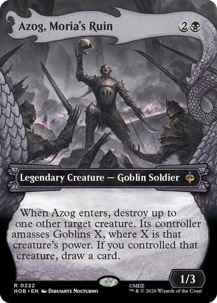 Image for Azog, Moria's Ruin (Showcase) (222) (HOB) - Magic: The Gathering