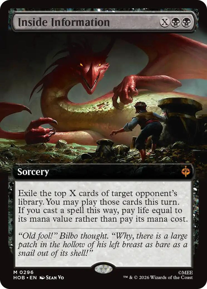 Inside Information (Extended Art) (296) (The Hobbit) (HOB)