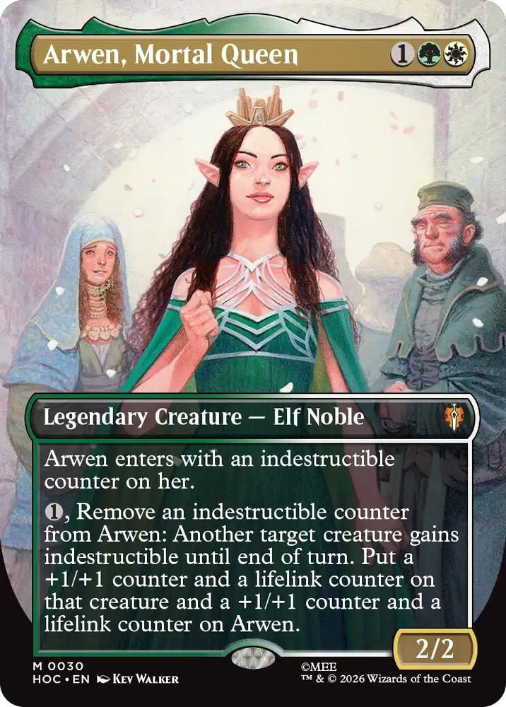 Image for Arwen, Mortal Queen (Borderless) (30) (HOC) - Magic: The Gathering