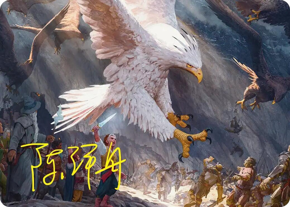 Image for The Eagles Are Coming! Art Card (Gold-Stamped Signature) (3) (ASHOB) - Magic: The Gathering
