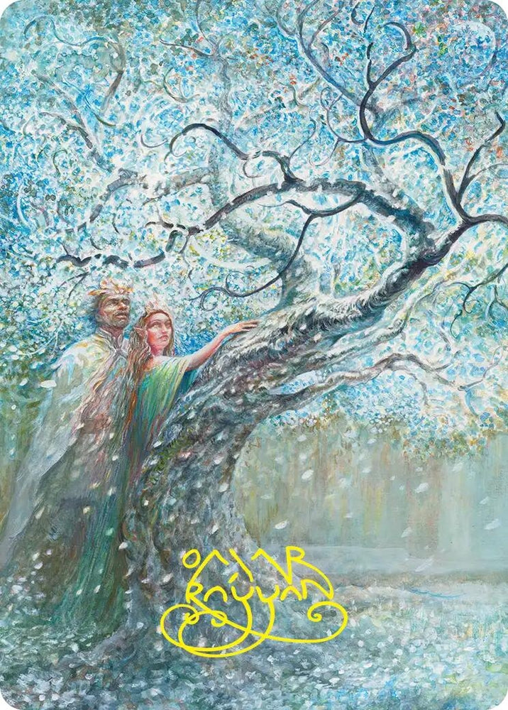 Image for Flowering of the White Tree Art Card (Gold-Stamped Signature) (27) (ASHOB) - Magic: The Gathering