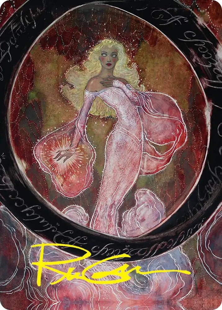 Image for Galadriel's Dismissal Art Card (Gold-Stamped Signature) (29) (ASHOB) - Magic: The Gathering