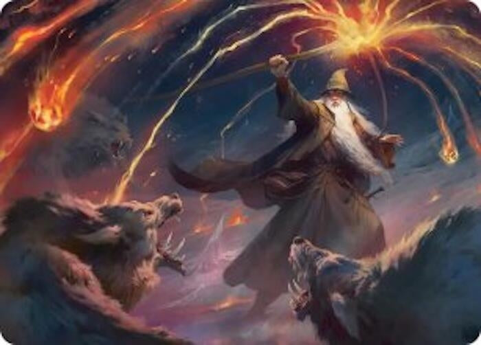 Image for Gandalf, Shadow's Foe Art Card (46) (ASHOB) - Magic: The Gathering