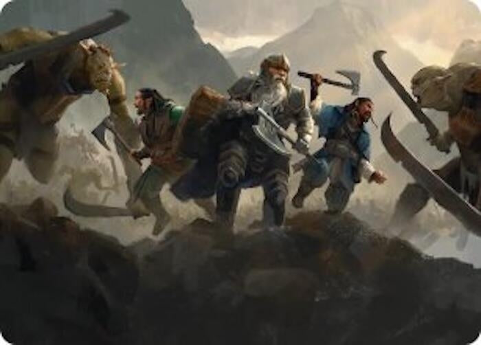 Image for Struggle of Howling Steel Art Card (51) (ASHOB) - Magic: The Gathering